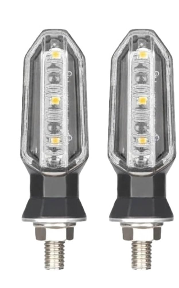 Luces de señal giro para motocicleta con intermitente ámbar de 8mm 8