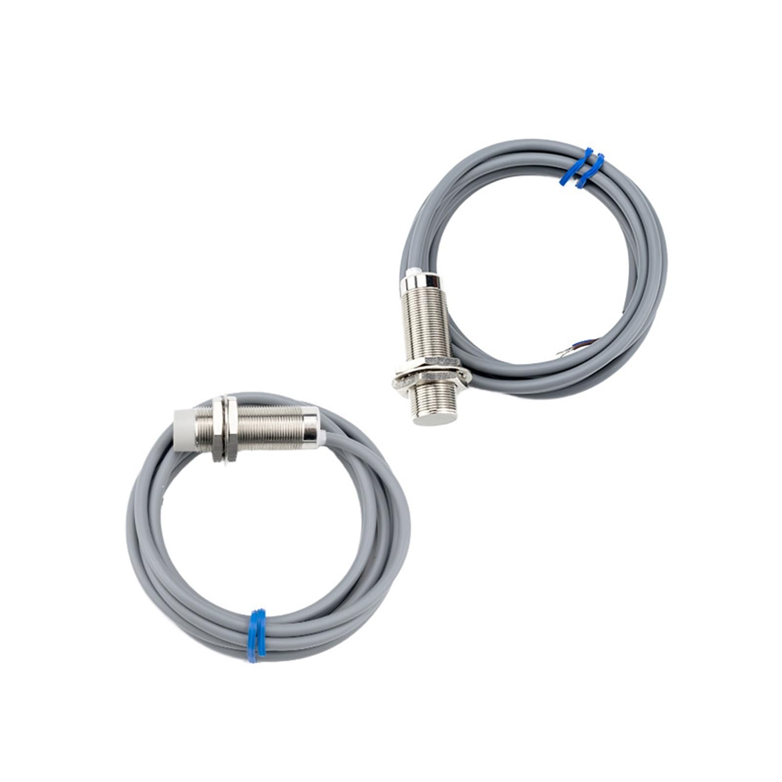 MXXDMOPD M18 Analog inductive Proximity Sensor with Magnetic core Made of Pure Copper Tube Durable and Rust-Proof(M18 flush NPN NO-Sn:4mm)