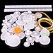 AUKUYEE Plastic Gear Set, 75Pcs Single Double Reduction Gear Worm Gear for DIY Car Robot QY12