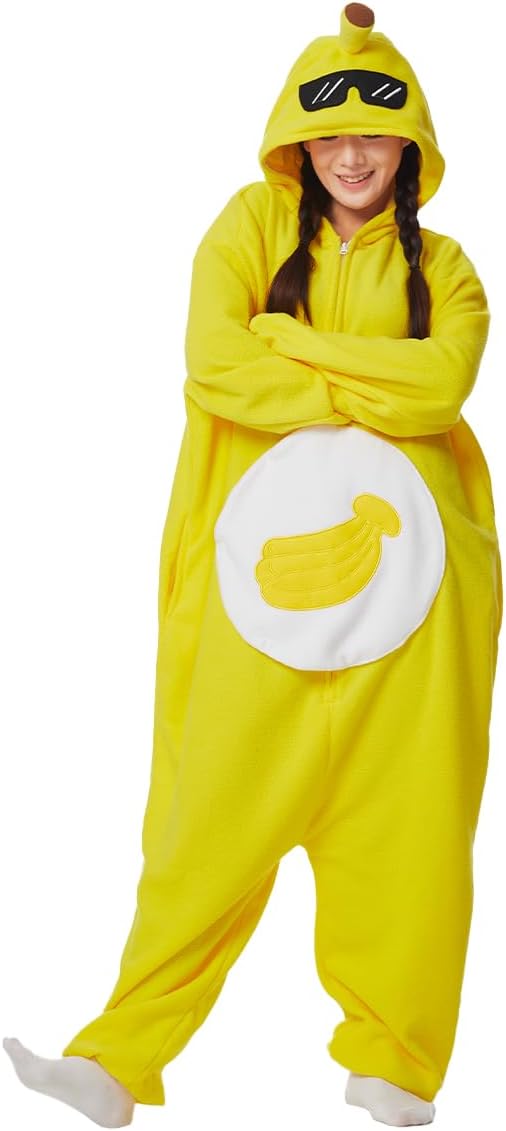 Fruits Costume Adults Onesies Unisex Pajamas Cosplay Fruits Plush Halloween Jumpsuit for Men Women
