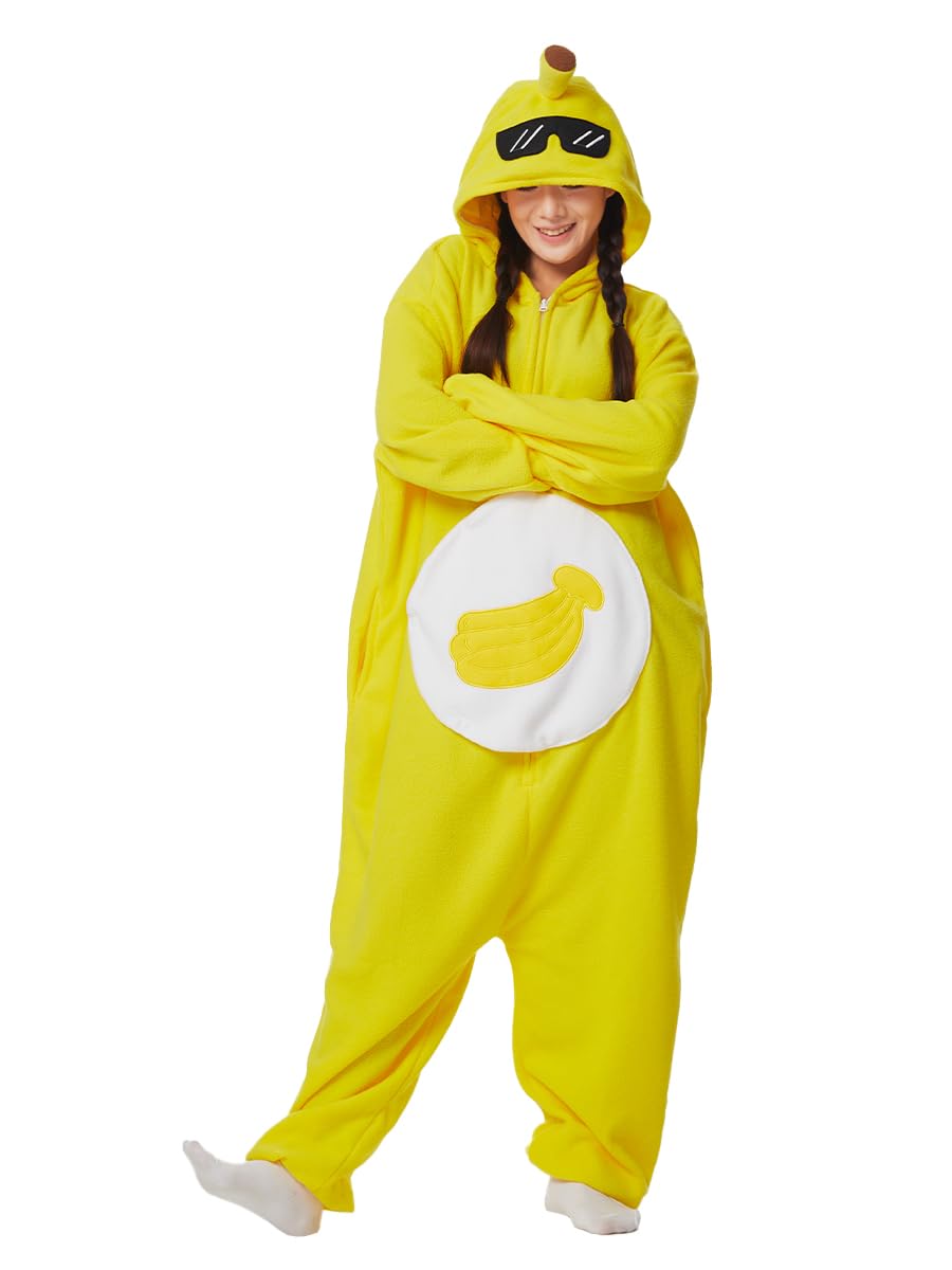 Fruits Costume Adults Onesies Unisex Pajamas Cosplay Fruits Plush Halloween Jumpsuit for Men Women