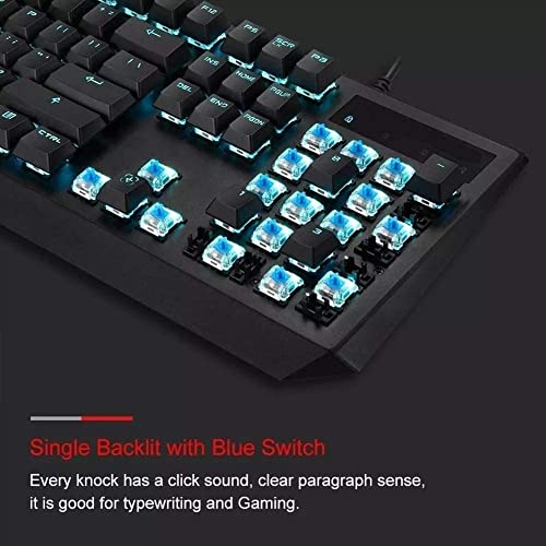 Teclado Mecánico Gamer SMSOM USB con Retroiluminación RGB miniatura 3