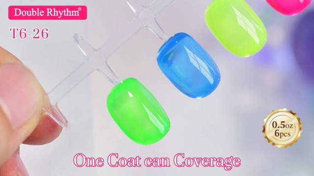 Amazon.com: Double Rhythm 6 Pcs 15 ML Gel Polish Set Same Color