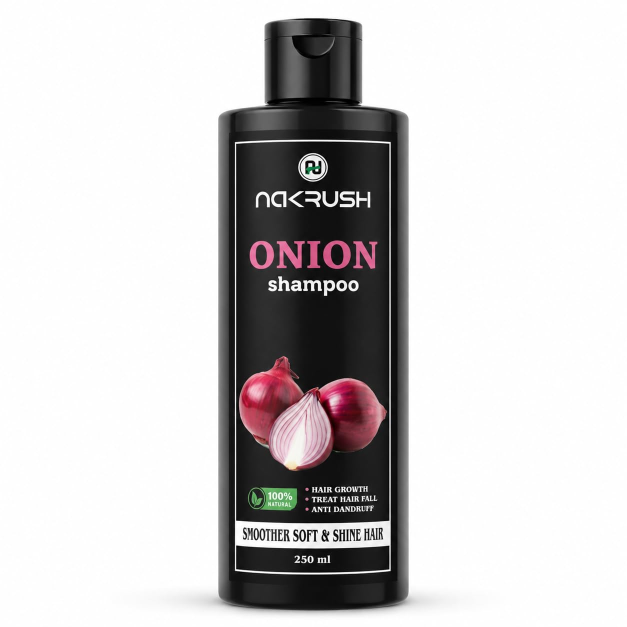 onion shampoo for hair growth & hair fall control | with onion oil, plant keratin, vitamin b5 & vitamin e | strengthens, smoothens & repairs damaged hair | sulfate, paraben & silicone free | for men & women | 250ml