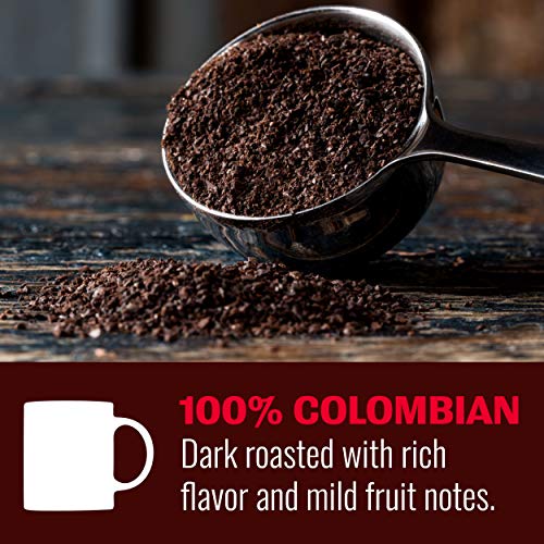Hills Bros 100% Colombian Ground Coffee, Dark Roast, 24 Oz Can - Arabica Coffee Beans, Dark, Full-Bodied, Smooth Coffee #TOP1