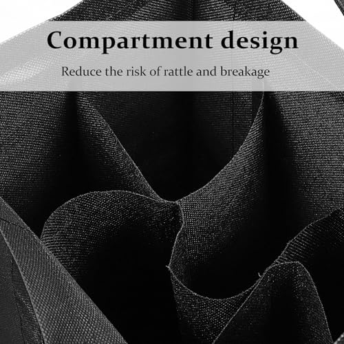Bolsa para botellas de vino LALAFINA con compartimentos flexibles y diseño reutilizable 5