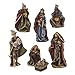 Kurt Adler 3.5-Inch Resin Nativity, 7-Piece Set, Multicolor (N1028)