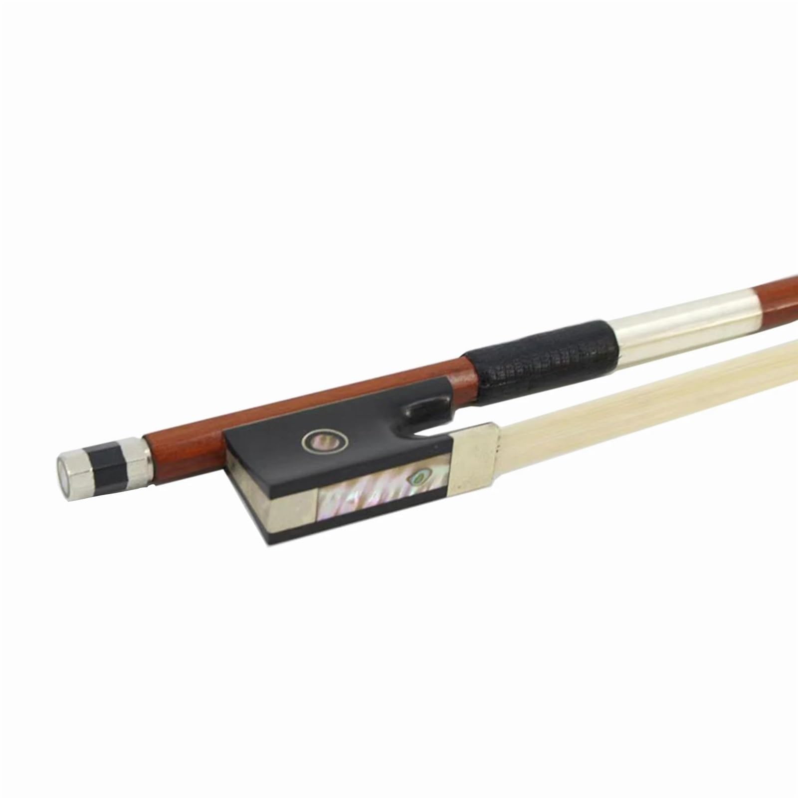 Archetti Per Violino Per Principianti Arco Per Violino In Legno Fatto A Mano Accessori Per Professionali Rana In Ebano Intarsiata Fish Eye(Size 1-4)