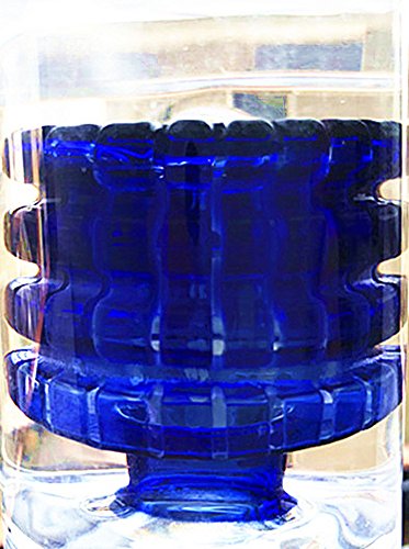 YF420 Glas Bong Tree Dome und Vogel Kragen Percolator Pfeife 18,8 mm Schüssel Wasserpfeife 16"hoch (blau) – Bild 6