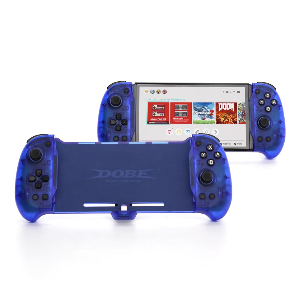 DOBE - Controller Eggshell Gripcon Switch Controller per modalità portatile, controller ergonomico per Nintendo Switch con giroscopio a 6 assi, vibrazione a doppio motore, compatibile con tutti i