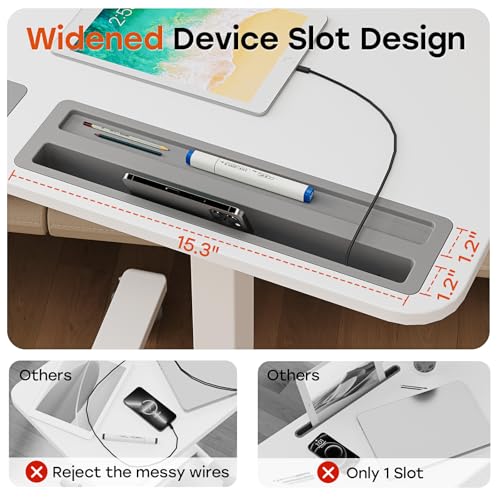 Image of Small Mobile Standing Desk with Drawer, 23.6 inchx19.7 inch Rolling Laptop Cart on Wheels, Height Adjustable Sit Stand Computer Workstation with Storage for Compact Space, White