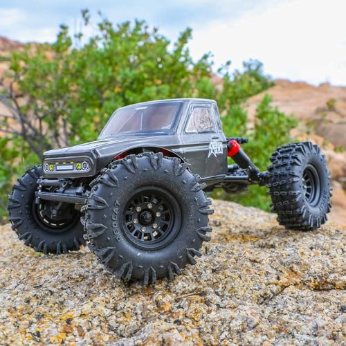 Image of Redcat Racing Ascent-18 APEX, 1 /18 Scale Brushless Electric Rock Crawler, Carbon Fiber, 4WD RC Car for Adults with 2.4GHz Radio System (Gray)