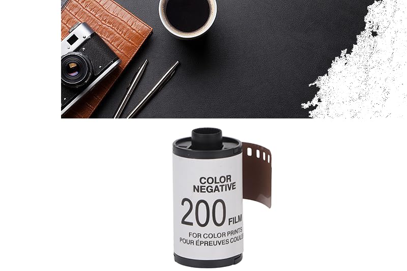 8 Sheets Camera Color Film 35mm ISO200 High Definition Wide Exposure High Contrast 135 Color Film for Photography Camera Film