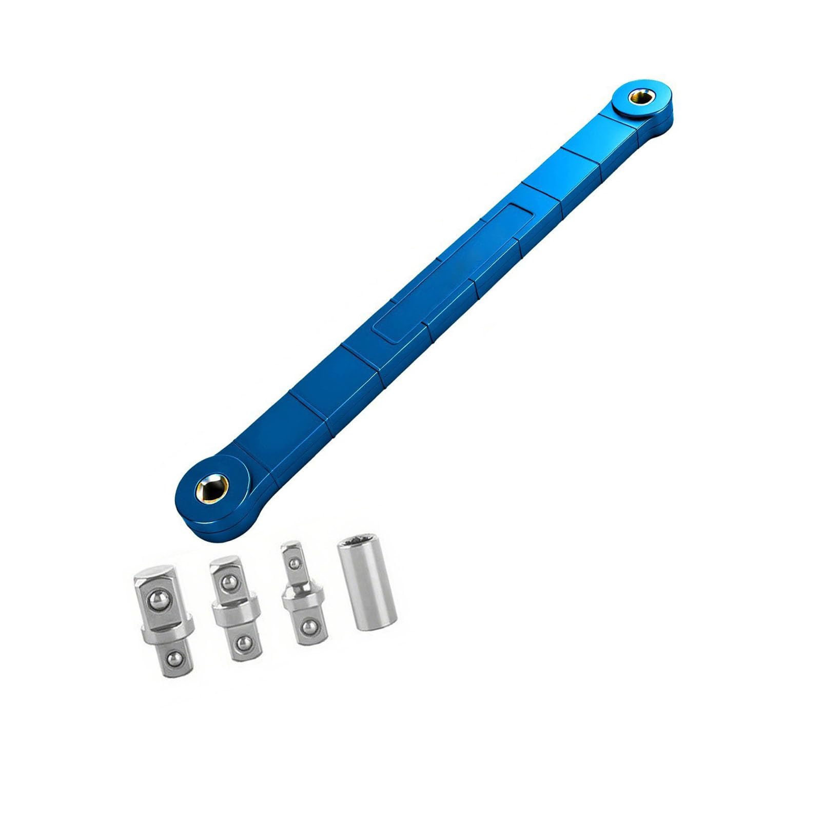 Msioytog Headed Wrench Extension Club and 4 Couplers Set Permanent Steel Substance for Strengthened Moment and Flexible Applications Repair