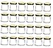 Nakpunar 24 pcs, 1.5 oz Mini Glass Jars for Jam, Honey, Wedding Favors, Shower Favors