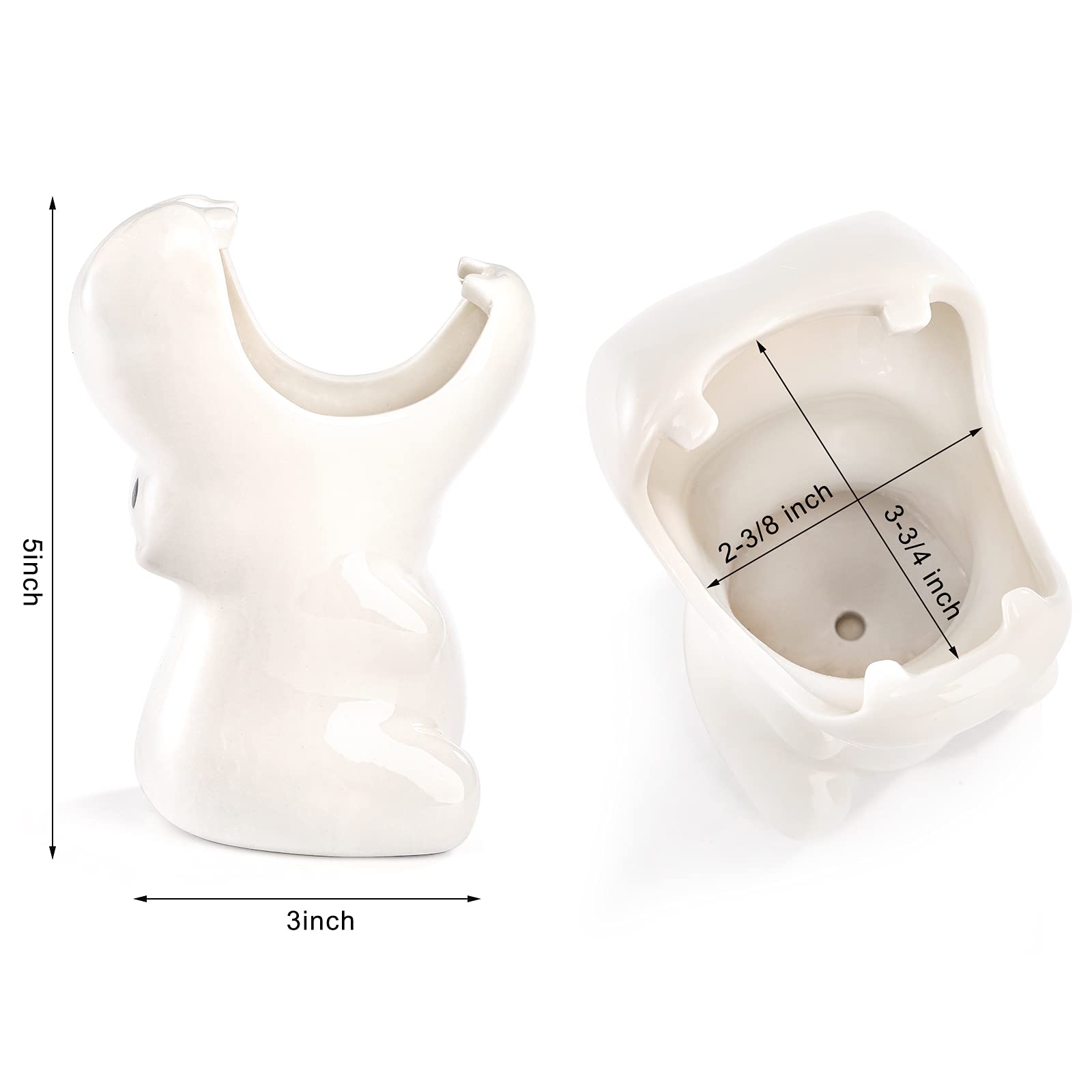 NICETOW Fioriera per Piante grasse in Ceramica a Forma di