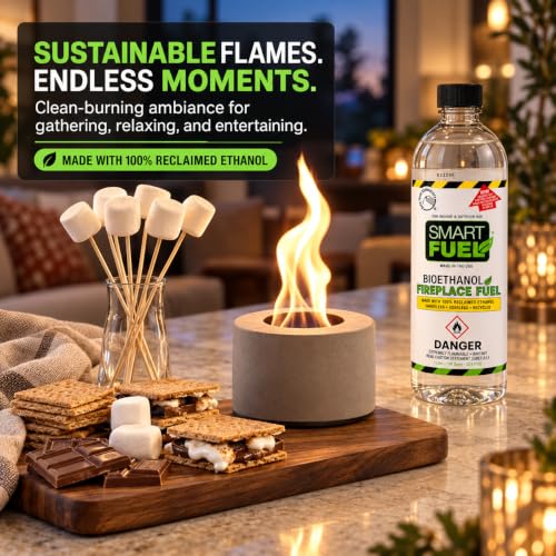 SmartFuel Bioethanol Fuel, Denatured Alcohol for Fire Pits, 1 L (Pack of 3) - Image 5