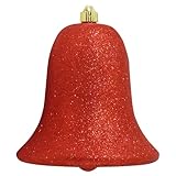 Christmas By Krebs 9' (230mm) Ornament, Commercial Grade Indoor Outdoor Shatterproof Plastic Water Resistant Bell Ornament