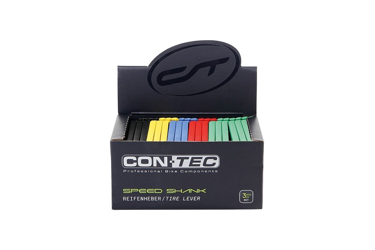 Diverse CONTEC Speed Shank' SB-verpackt, INKL. Tresenaufsteller, aus Kunststoff, Farbig Sortiert, Inhalt: 30 Satz Reifenheber à 3 Stück, Sporting_Goods Unisex Erwachsene, Schwarz, Einheitsgröße