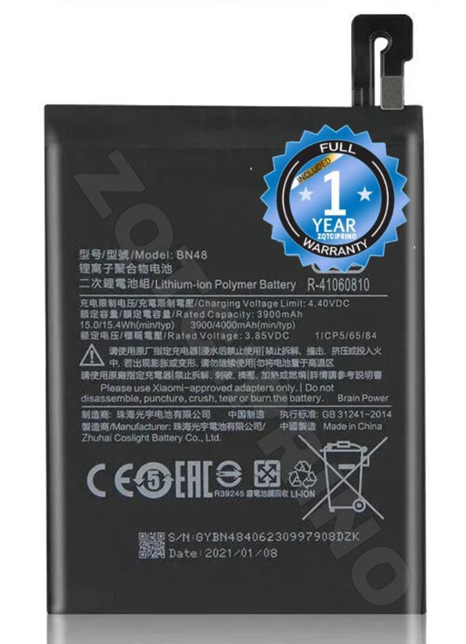 Image of Original BN48 Battery for Redmi Note 6 pro M1806E7TG / M1806E7TH / M1806E7TI Battery with 1 Year Warranty**** (CC156)