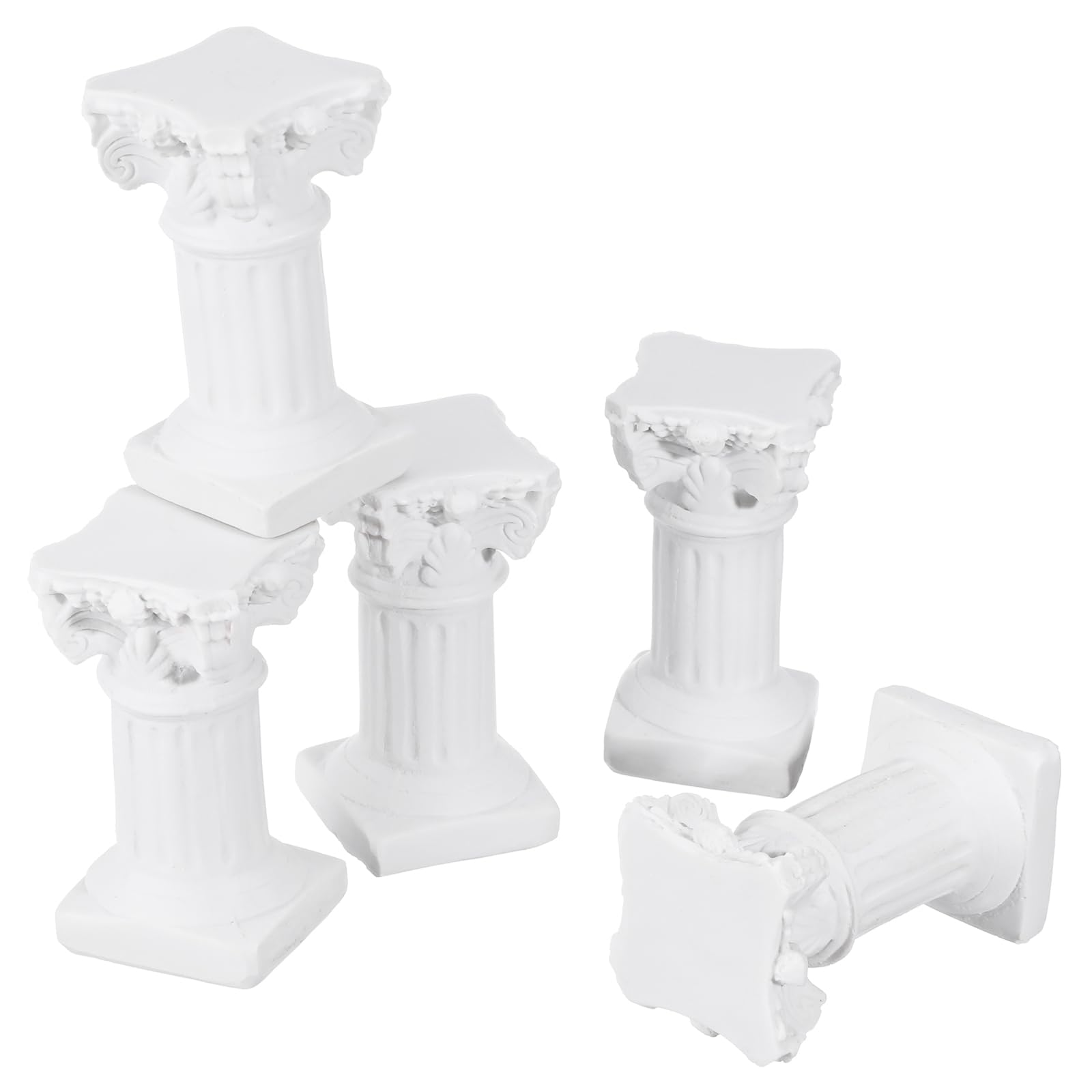 Amazon.co.jp: OUNONA ローマ柱モデル 模型 ミニチュア 樹脂 彫刻