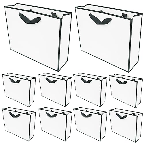 Sacs cadeaux en kraft blanc et noir pour sublimer vos tables de mariage et anniversaires