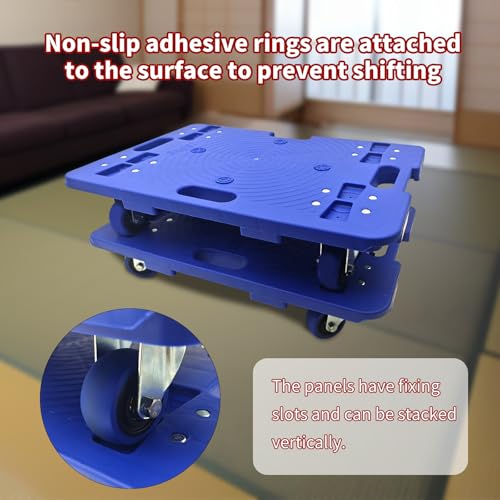 Carretilla plegable con ruedas giratorias 360° y capacidad 330lb miniatura 4