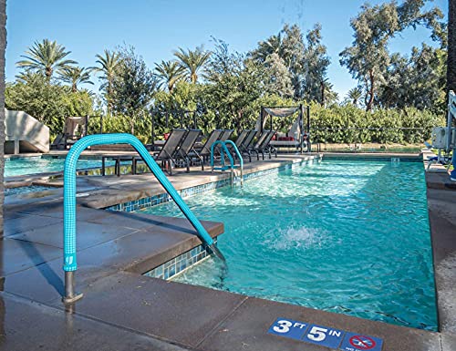 Grip para barandas de piscina y spa KoolGrips Indian Teal