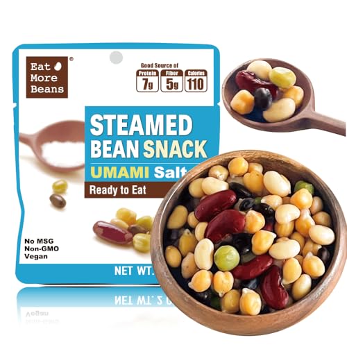 【Eat More Beans】 STEAMED BEAN SNACK -UMAMI Salt USDA Certified