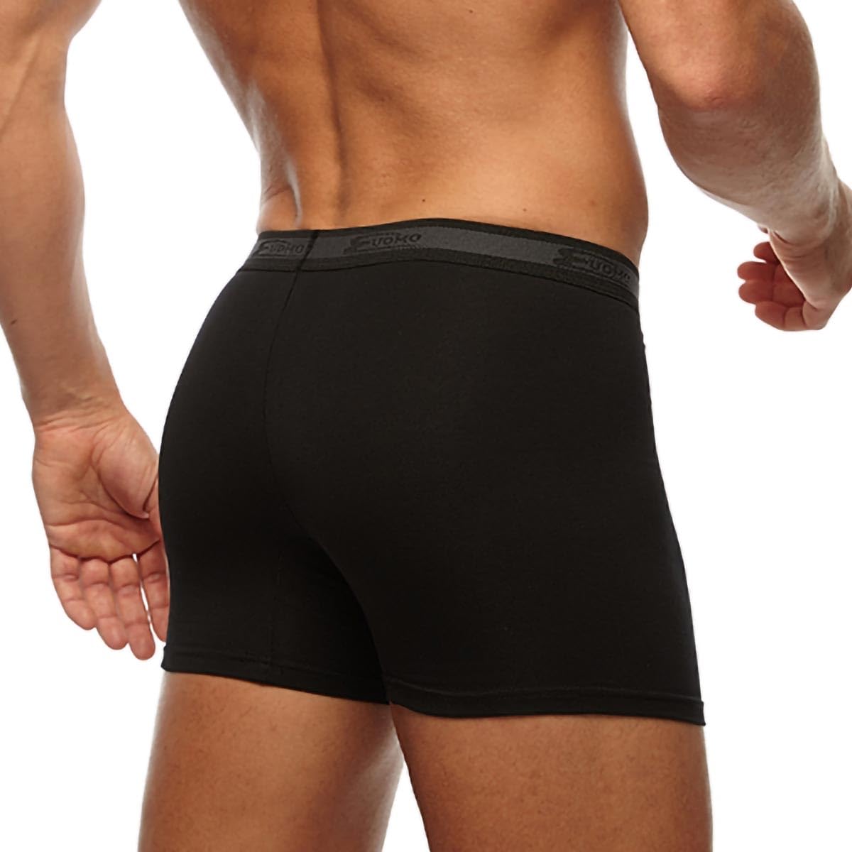 Cotonella, (Pacco da 6 Boxer Uomo in Cotone Bielastico, Elastico Esterno, Tinta unta, Essentials Intimo Uomo