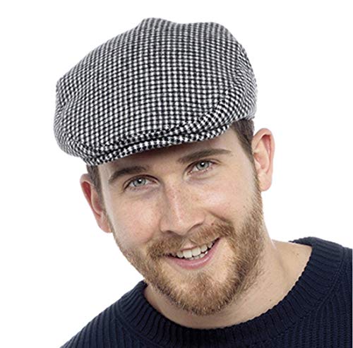 Tom Franks Men’s Lined Checked Flat Cap Checked L/XL