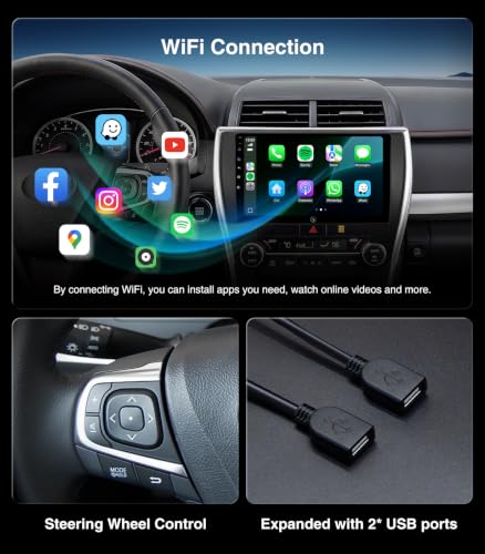 10.2" 64G Car Stereo Radio for Toyota Camry 2015 2016 2017 CarPlay - image 8