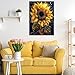 Diamond Art Kits for Adults Beginners,Sunflower 5D DIY Diamond Paintings for Adults,Paint by Diamonds Full Round Drill Diamond Dot Gem Art Painting,for Home Wall Art Decor 13.8X15.8