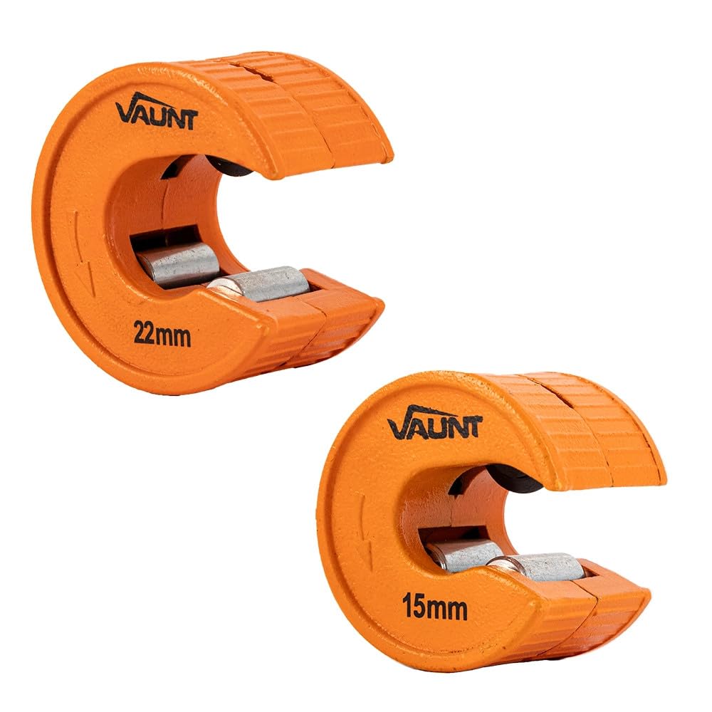Vaunt 2 Piece 15Mm & 22Mm Copper Pipe Cutter Tube Slice Set