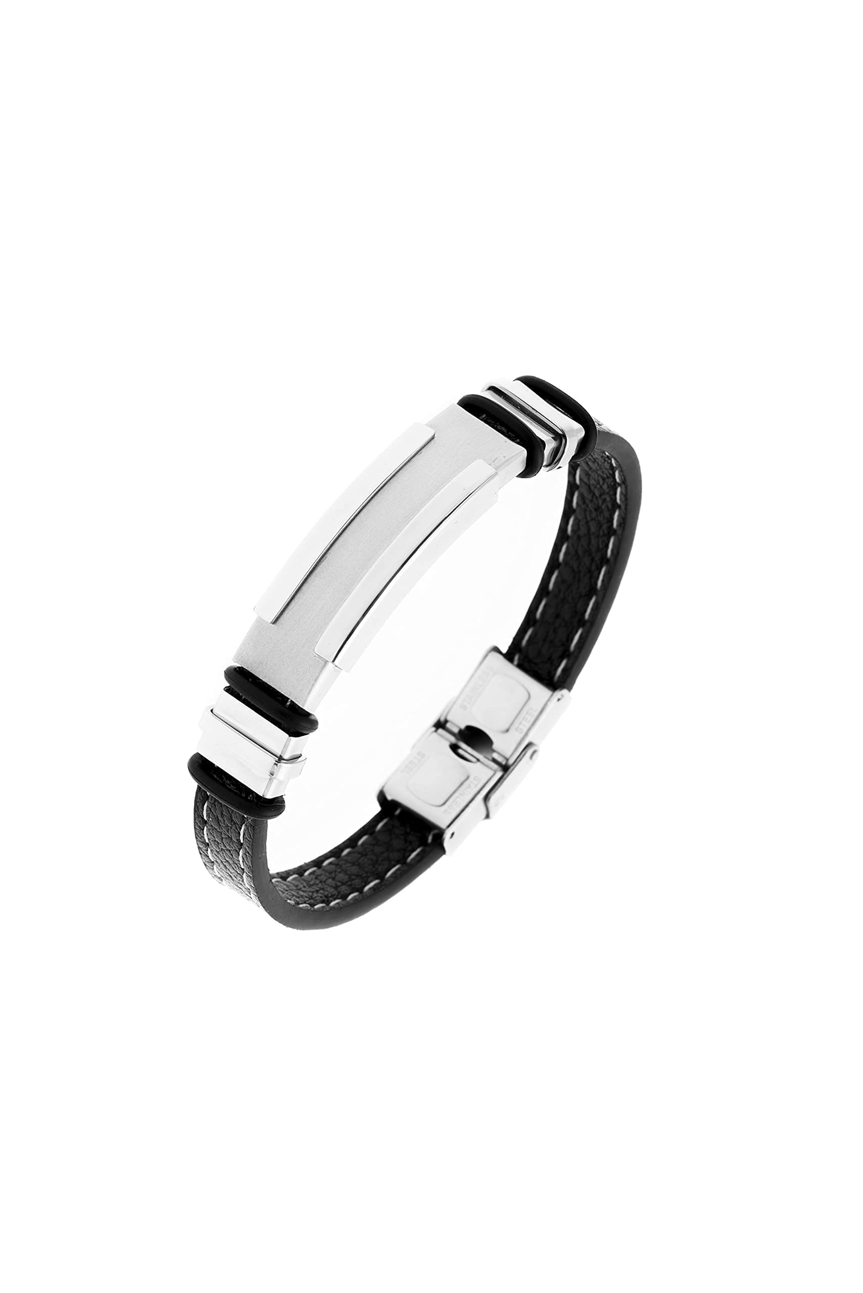 LEGADO Pulsera hombre cuero pulsera personalizada una pulsera acero inoxidable o pulsera pareja de cuero PU es una pulsera hombre acero inoxidable