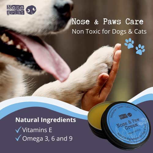 100 % natürlicher Hunde-Nasen- und Pfotenbalsam-Pfotenschutz,Pfotenbalsam für Hunde,Hundepfotenpflege Hundepfotenbalsam spendet Feuchtigkeit und pflegt und lindert trockene und rissige Pads (30 ml)