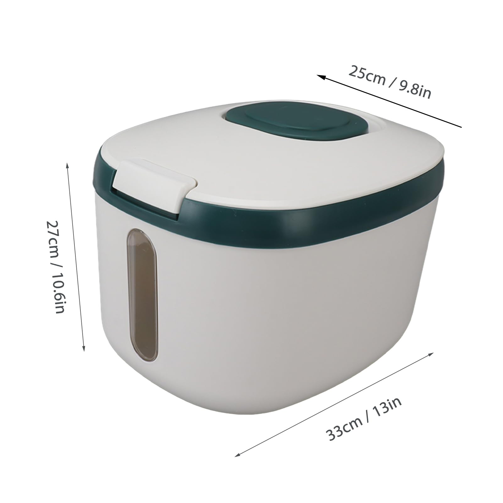 Cocoarm Contenitore per Riso Ermetico, Finestra Trasparente con Misurino