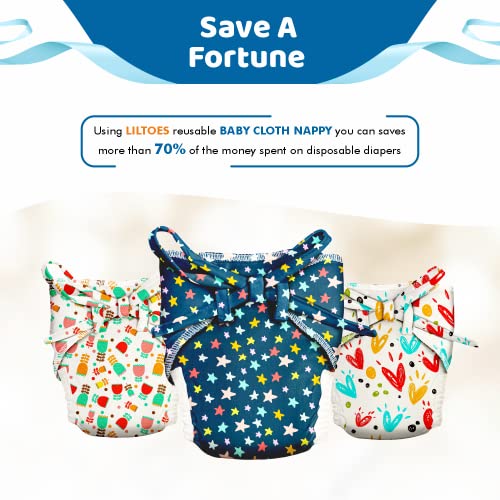 Image of CLOTH NAPPY PACK OF 2 (FLORESCENT & SHEEP)
