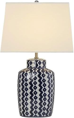 Lamp for Desk Chinese Style Ceramic Retro Table Lamp Simple and Creative Study Room Living Room Modern Bedroom Bedside Lamp Desk Lamps for Home
