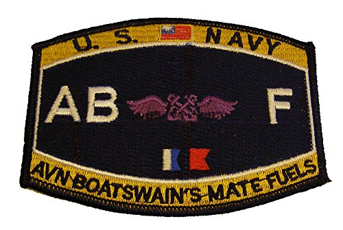 U. S. Navy Deck Rating Aviation Boatswain's Mate Fuel MOS ABF Patch - Veteran Owned Business