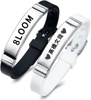 Amazon.co.jp: 8LOOM メンバー リストバンド シリコン ステンレス