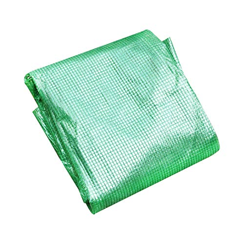 jardín polietileno, rejilla jardín, invernadero, cubierta impermeable y protección UV, para tomates, verduras, jardín exterior, 143 x 73 x 195 cm, (sin marco hierro)