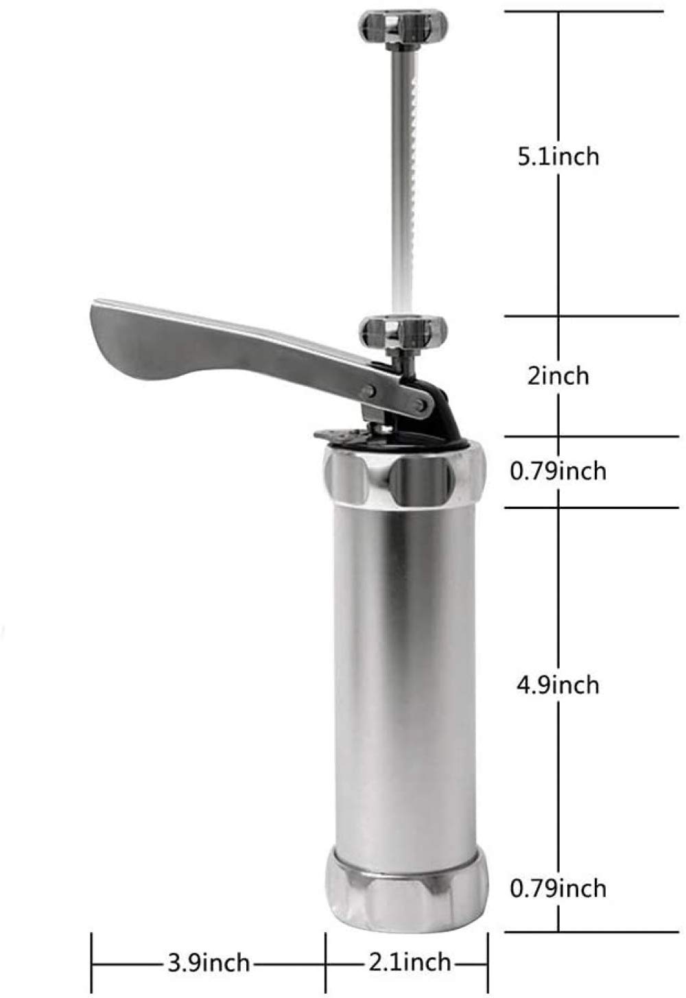 Ensemble de presse à biscuits, ensemble de biscuits en métal Ensemble de biscuits de qualité alimentaire avec 20 tranches et 4 embouts de glaçage, facile à cuire, facile à vivre, argent