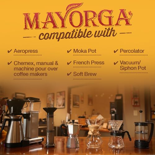 Mayorga 112213 Organics Coffee Cubano Roast Dark Coffee Dark Roast Whole Bean Coffee 2Lbs Bag Café thumb #5