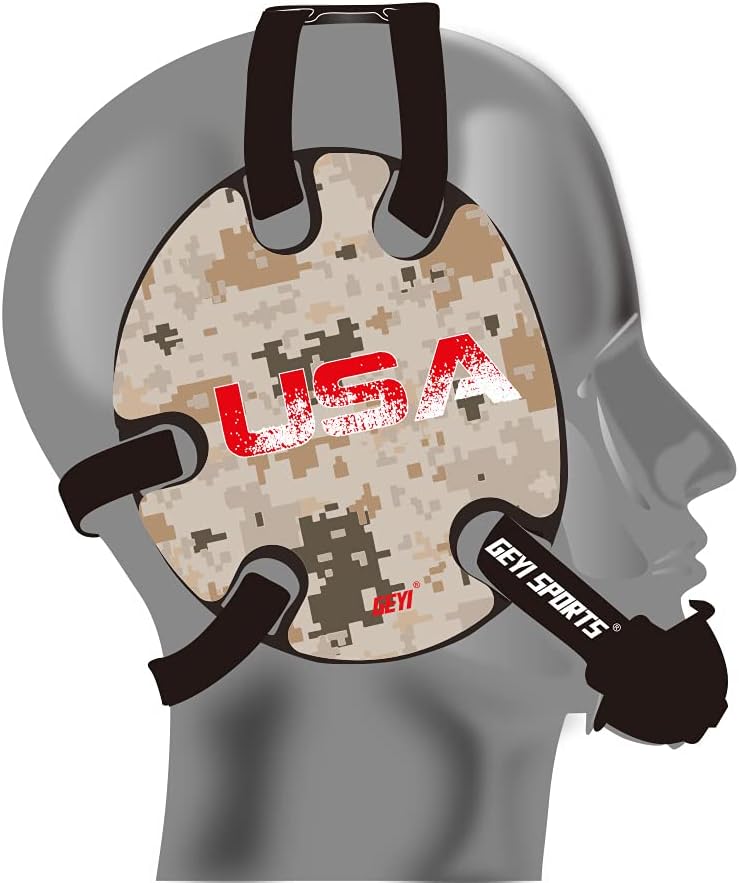 Wrestling Headgear Desert Camo Flag Stickers(Adult)