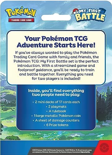 Pokémon TCG: My First BattlePikachu and Bulbasaur (2 ready-to-play mini decks & accessories)