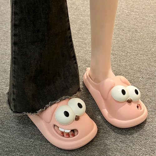 Tongue Kiss Slippers, Big Eyes Dog Pillow Slipper for Women Men, Cute Funny 3D Cloud Slippers with Non-Slip Thick Sole for Indoor Outdoor2