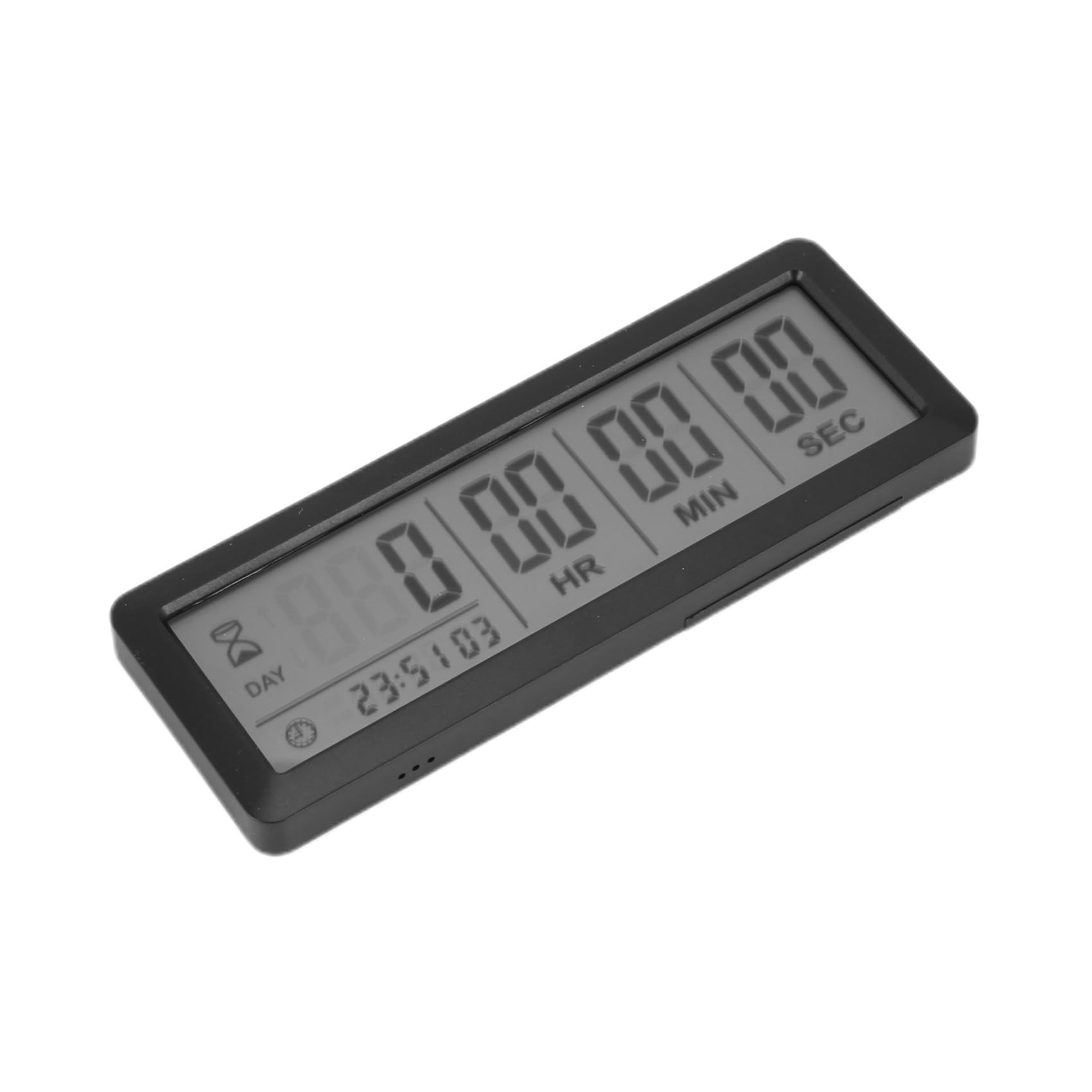 10X Reloj con Temporizador de Cuenta Regresiva Digital Grande - Temporizador de Reloj de Cuenta Regresiva de 999 Días para Cocina de Laboratorio de Graduación (Negro)