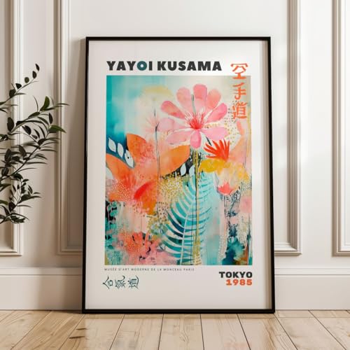 Poster Yayoi Kusama 40x60 cm sans cadre pour décoration murale moderne
