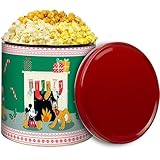GiftPop Popcorn Tin – Gourmet Gift Giving Popcorn Assortment with three flavors, Caramel, White Cheddar & Butter, The Mouse Family Collectible 3-Gallon Tin